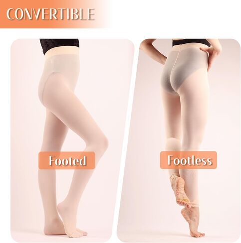 Dancing Kitty ballet tights for girls baby soft dance tights convertible tights professional dance tights 3 pairs 7D57 in Saudi Arabia