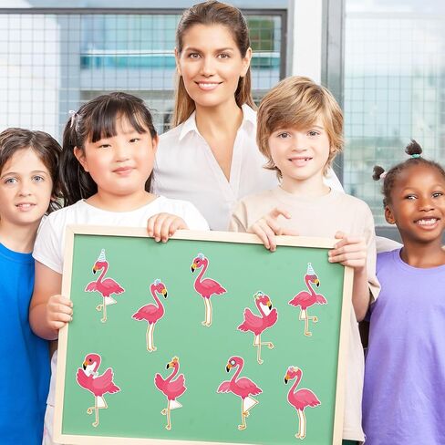 48 Pcs Flamingo Bulletin Board Cutouts Colorful Flamingo Classroom Cutouts Summer Bulletin Board Decorations for Hawaii Welcome Party Classroom, 16 Styles in Kuwait