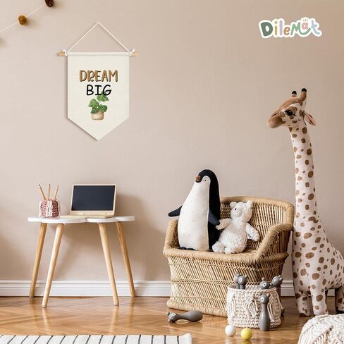 Nature Classroom Decor Canvas Banner,Inspirational Wall Decor,Boho Classroom,Dream Big Hanging Pennant Banner Flags for Classroom,Library,Bedroom,Living Room,Playroom,Nursery,Birthday Gifts in Kuwait