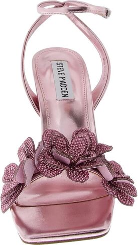 Steve Madden Women's Ulyana Heeled Sandal, Pink Metallic, 10 in Saudi Arabia