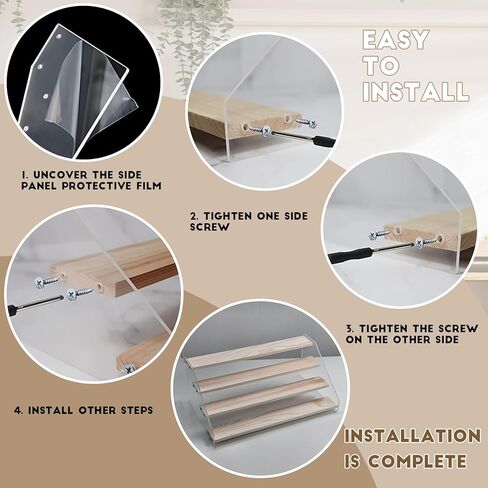 Aaiphuwew Display Case لشاحنات Monster Storage Storage Cars Cars Shelizer ، 4 مستويات شاحنة خشبية على رف شاحنات شاحنة لسيارات الألعاب in Kuwait