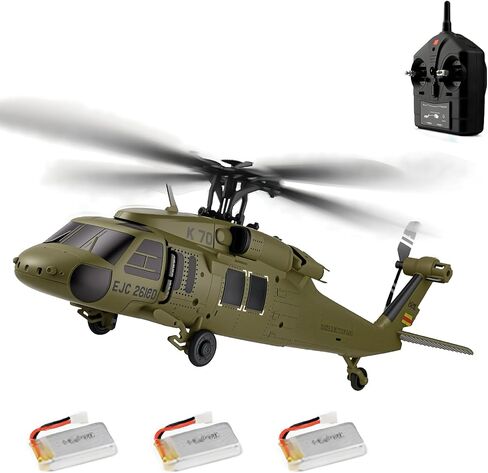 طائرة هليكوبتر K170 UH60L RC ، طائرة هليكوبتر خاضعة للرقابة عن بُعد للمبتدئين البالغين ، 2.4G 4CH RC المستوى 6-AXIS GROSCOST ALFITUST in Kuwait