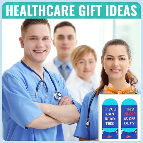 HAPPYPOP Nurse Gifts Nursing Students Gifts RN Gifts CNA Gifts RN Medical Assistant Med School Gifts, Nurse Off Duty Nursing Medical Socks In 2 Pack in Saudi Arabia