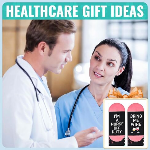 HAPPYPOP Nurse Gifts Nursing Students Gifts RN Gifts CNA Gifts RN Medical Assistant Med School Gifts, Nurse Off Duty Nursing Medical Socks In 2 Pack in Saudi Arabia