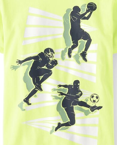 The Children's Place Boys Short Sleeve Graphic T-Shirts,Multipacks, Sports 5-Pack in Saudi Arabia