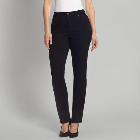Gloria Vanderbilt Women's Classic Amanda High Rise Tapered Jean, Rinse Noir, 18 Long in Saudi Arabia