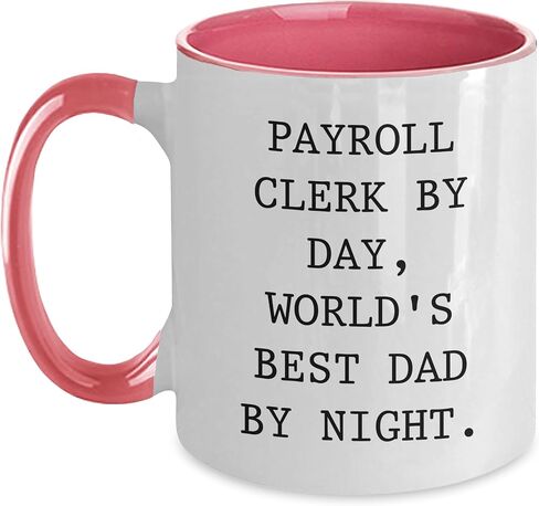 Payroll Clerk Gifts for Christmas, Two Tone Coffee Mug, Funny Quote in Saudi Arabia