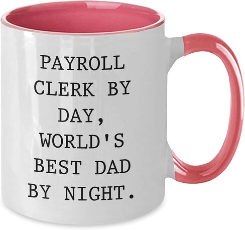 Payroll Clerk Gifts for Christmas, Two Tone Coffee Mug, Funny Quote in Saudi Arabia