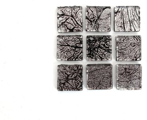 Milltown Merchants 3/4 Inch (20mm) Foil Mosaic Tile, 1 Pound (16 oz. Bag) (1 Pound, Black) in Saudi Arabia