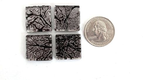 Milltown Merchants 3/4 Inch (20mm) Foil Mosaic Tile, 1 Pound (16 oz. Bag) (1 Pound, Black) in Saudi Arabia