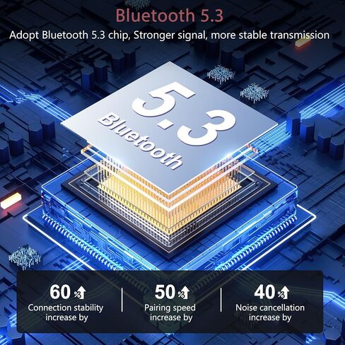 جهاز استقبال إرسال بلوتوث 5.3 من LOFICOPER، محول صوت بلوتوث طويل المدى، جهاز استقبال موسيقى لاسلكي مع قناة مزدوجة، منفذ Aux RCA 3.5 مم، للستيريو المنزلي والكمبيوتر المحمول ومكبرات الصوت in Saudi Arabia