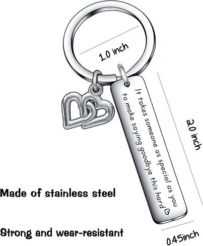 De&ai Long Distance Friendship Jewelry Goodbye Farewell Keychain Remembrance Gift Retirement Jewelry in Saudi Arabia