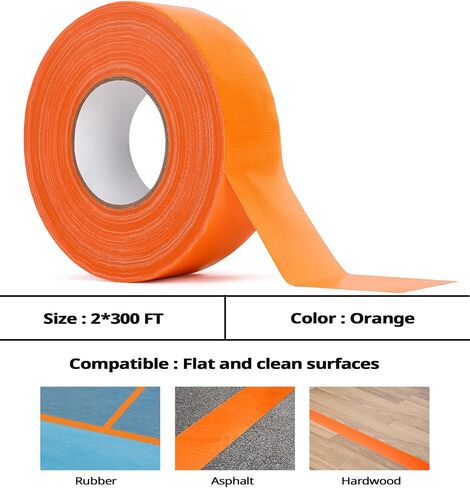 300FT Pickleball Tape for Outdoor Court, Temporary Pickleball Court Line Tape, Court Marking Kit for Pickleball, 2in Wide in Saudi Arabia