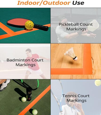 300FT Pickleball Tape for Outdoor Court, Temporary Pickleball Court Line Tape, Court Marking Kit for Pickleball, 2in Wide in Saudi Arabia