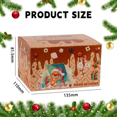 8pack عيد الميلاد الزنجبيل Man Man Diy Crafts Kit - Air Clay Gingerbread Crafts for Kids - Air Creative Dry Clay Modeling Decorations - Kids Gingerbread Man Gift for School Winter Party in Kuwait