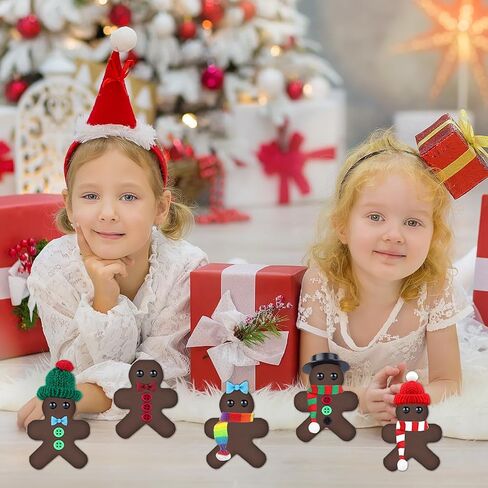 8pack عيد الميلاد الزنجبيل Man Man Diy Crafts Kit - Air Clay Gingerbread Crafts for Kids - Air Creative Dry Clay Modeling Decorations - Kids Gingerbread Man Gift for School Winter Party in Kuwait