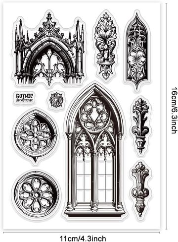 GLOBLELAND Arabic Architecture Clear Stamps for Cards Making Coconut Trees Clear Stamp Seals Transparent Stamps for DIY Scrapbooking Photo Album Journal Home Decoration in Saudi Arabia