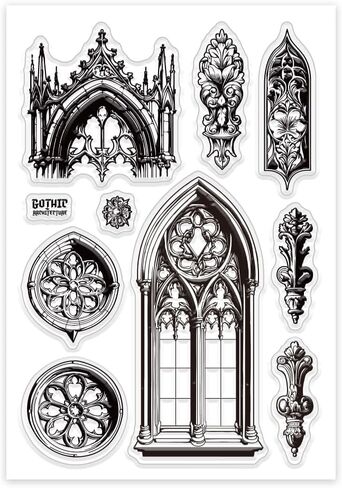 GLOBLELAND Arabic Architecture Clear Stamps for Cards Making Coconut Trees Clear Stamp Seals Transparent Stamps for DIY Scrapbooking Photo Album Journal Home Decoration in Saudi Arabia