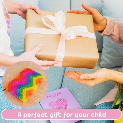 Plush Notebook, Fluffy Notebook Set, Rainbow Plush Notebook Diary, for Girls Teens Fuzzy Journal Writing Pad A5 Lined 160 Pages (1Set, Horizontal Rainbow) in Saudi Arabia