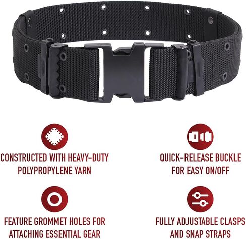 Olive Drab Marine Corp Style Quick Release Pistol Belt - X-Large in Saudi Arabia