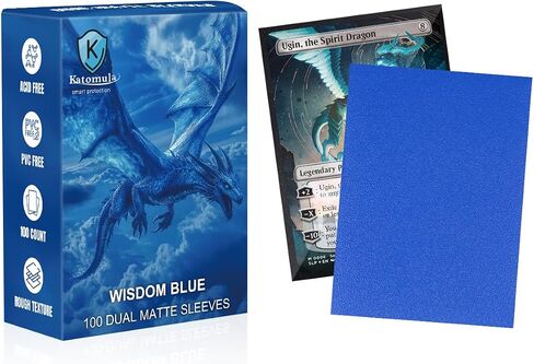 Soul Purple Dual Matte Card Sleeves, Katomula Card Sleeves for MTG, Standard Card Sleeve for MTG, PKM, Flesh & Blood in Kuwait