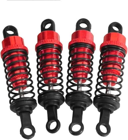 4x Shock Absorbers 1/12 1/16 Upgrade RC Shocks Dampers Set for MN82 MN99S MN78 D90 B16, Red in Kuwait