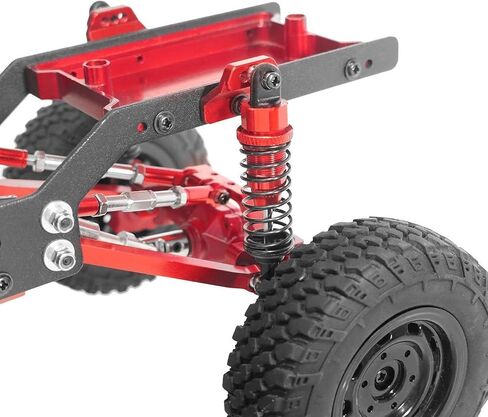 4x Shock Absorbers 1/12 1/16 Upgrade RC Shocks Dampers Set for MN82 MN99S MN78 D90 B16, Red in Kuwait