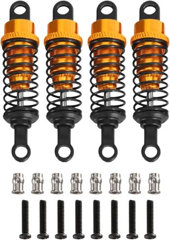 4x Shock Absorbers 1/12 1/16 Upgrade RC Shocks Dampers Set for MN82 MN99S MN78 D90 B16, Red in Kuwait