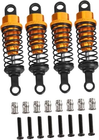4x Shock Absorbers 1/12 1/16 Upgrade RC Shocks Dampers Set for MN82 MN99S MN78 D90 B16, Red in Kuwait