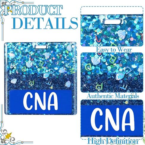 LPN Badge Buddy Card Ombre Glitter Horizontal Badge Identification Tags for LPN Nurse (Pink LPN) in Kuwait