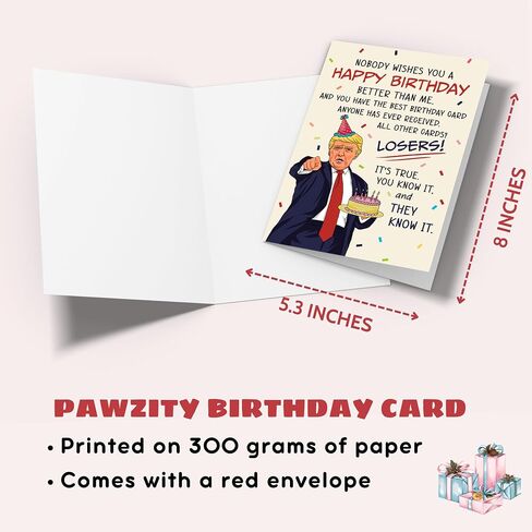 Birthday Card - Happy Funny Birthday Cards for Husband, Wife, Mom, Dad, Sister, Boyfriend, Daughter, Best Friend, Grandson, Brother, Women - 5.3''x 8'' Greeting 21st, 30th, 60th Bday Card in Kuwait