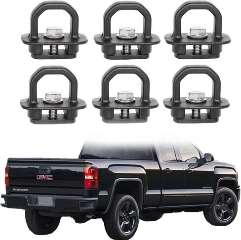 Truck Bed Side Wall Tie Down Anchors Truck Bed Cargo Hooks Fit for 2007-2022 Chevrolet Silverado/GMC Sierra and 2015-2022 Chevrolet Colorado/GMC Canyon, 4Pack, Red in Kuwait