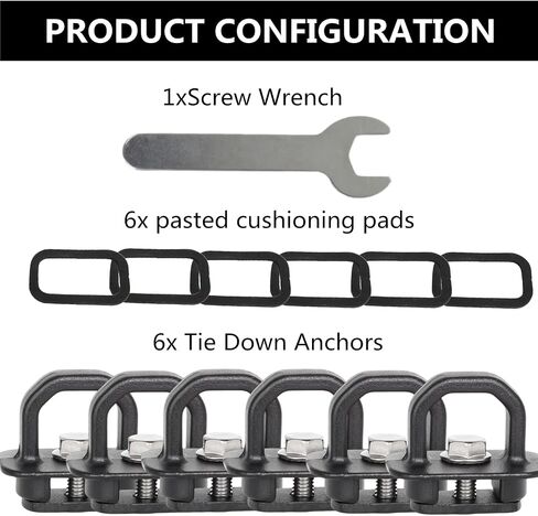 Truck Bed Side Wall Tie Down Anchors Truck Bed Cargo Hooks Fit for 2007-2022 Chevrolet Silverado/GMC Sierra and 2015-2022 Chevrolet Colorado/GMC Canyon, 4Pack, Red in Kuwait