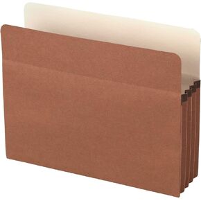 Office Depot Standard File Pocket, 3 1/2in. Expansion, Letter Size, Brown, OM01412