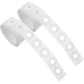 NUOBESTY 500pcs Self-Adhesive Hole Reinforcement Rings PVC Page Repair Stickers for Binders Protection for Punched Holes for Office and School Use
