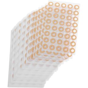 DOITOOL 100sheet Reinforcement Stickers for Paper Adhesive Labels for Office School and Home Use Hole Protectors for Loose Leaf Binders and Documents