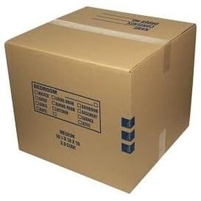 Moving Box, 3.0 Cube FT. Medium Size 18.125 x 18 x 16 inches, Standard Packing Box