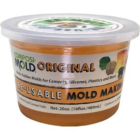 Composimold Original 20 Ounce Mattering Dollable Tabled ، إعادة تسخين لإعادة الاستخدام