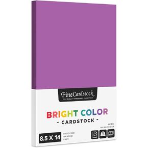 Blue Bright Color Cardstock Paper – Great for Arts and Crafts, Invitations, Scrapbooking and Stationery Printing | Medium Weight 65lb Cover (176gsm) Card Stock | 8.5" x 14" | 50 Sheets per Pack