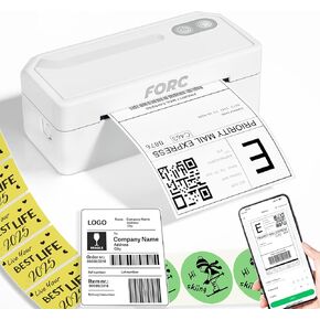 Forc Shipping Label Printer,4X6 Thermal Label Printer for Small Business & Office Package,Compatible with Android, iOS, Windows and Mac, Widely Used for Amazon,UPS,Etsy,USPS
