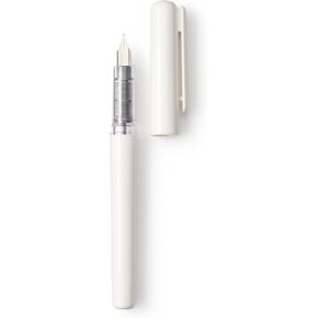 Muji 44596883 Polycarbonate Fountain Pen ، الأسود ، 5.4 × 0.5 بوصة (138 × 12 مم)