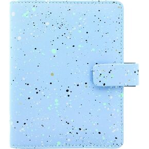 Filofax Expressions Organizer, Pocket Size, Sky - Leather-Look, Gold Foil Accents, Six Rings, Week-to-View Calendar Diary, Multilingual, 2025 (C028729-25)