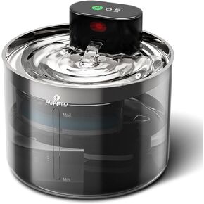 Wireless Cat Water Fountain Stainless Steel Automatic Pet Water Dispenser for Cats Indoor - 3.5L/119oz, 5000mAh Battery Operated Cat Drinking Fountain with Motion Sensor No Water Pump,Ultra-Quiet
