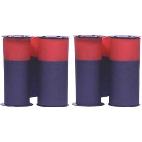 (2 Pack) Ribbon for Acroprint 125, 150, M150 Time Recorders, Blue/Red Ink