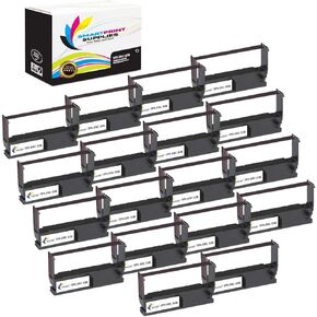 خرطوشة الشريط الأسود EPSON EPSON EPSON TM-935 TM-U150 TM-U420 TM-U675 TM-H6000 TM-H6000II ، M820 ، CASIO CE-4200 CE-4250 CE-4700 حرف 5M (18 حزمة)