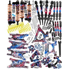 RC Upgrades Part for 1/10 Slash/Rustler/Stampede/Hoss 4x4 4WD VXL,Arm/Shocks/Caster Block,Steering Blocks,Stub Axle Carriers,Steering Bellcranks/Drive Shaft,Shock Tower/Links,Colorful in Saudi Arabia