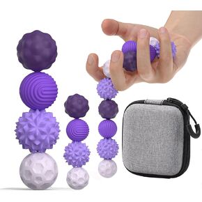 Silicone Fidget Magnet Balls, 8 Pack Fidget Toys for Adult & Teens, Quiet Desk Fidgets for Office Stress Relief , Sensory Magnetic Stress Balls for Autism ADHD (Large & Small Sizes)