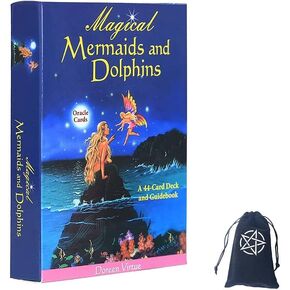 Magical Mermaids and Dolphins Oracle Cards,with Bag,Tarot Deck