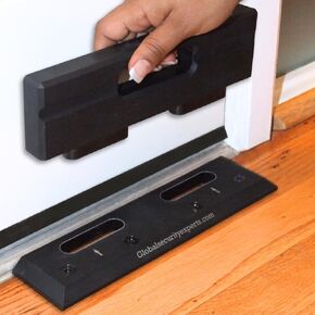 OnGUARD Security Door Brace | French Door Brace Jammer Barricade Defends Against Home Invasions, Burglaries & Civil Unrest | OnGARD Withstands 3100 Lbs of Violent Force | Space-Age Polymer Material |