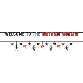 Stranger Things Multi-Pack Banner - 10 1/4" x 144" | Black and Red | 2 Pcs.